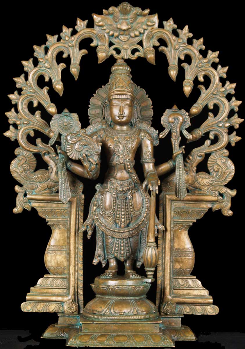 Bronze Lord Vishnu Statue