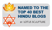 listed in top 40 best hindu blogs