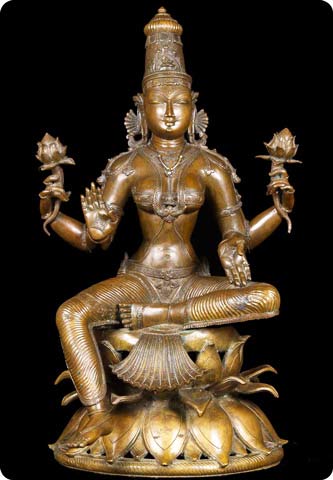 Stunning Bronze statue of the Hindu Goddess Lakshmi
