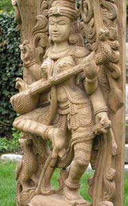 Dancing Saraswati Statue, the Hindu Goddess of wisdom