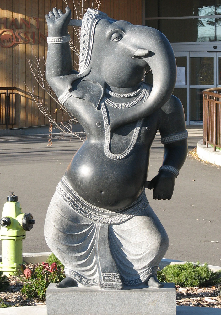 Stone Hindu God Ganesh Statue
