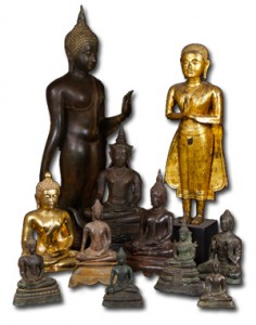 Statues from Thailand of Lord Buddha