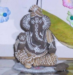 Ganesh made of clay