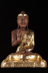 Wooden Buddha statue