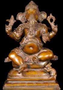 Brass Statue of Hindu God Ganesh