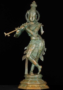 Bronze Hindu God Krishna statue Bronze Hindu God Krishna statue