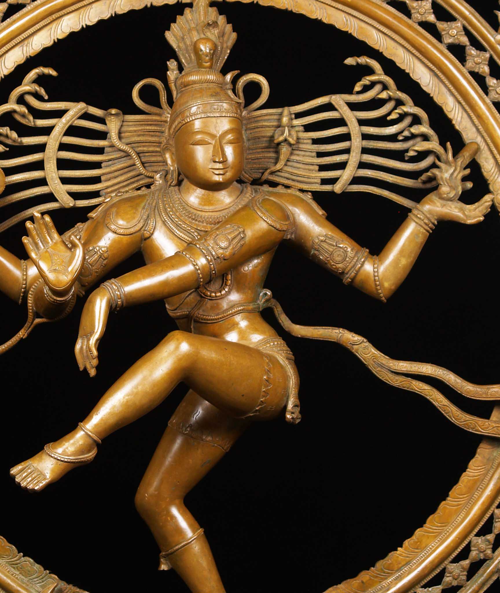 Shiva As Nataraja Holding Fire Agni In His Left Hand