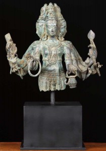 Brass Hindu God Brahma Statue