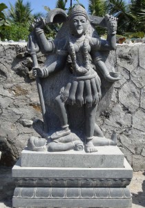 fierce form of Devi hindu goddess Kali