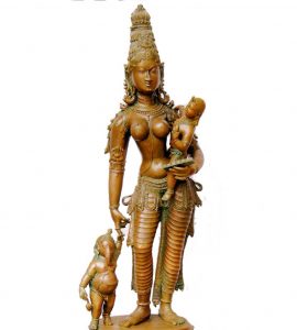 The Hindu Goddess Shailaputri, Uma Parvati The Hindu Goddess Shailaputri, Uma Parvati