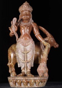 Yama, Hindu God of Death with Buffalo