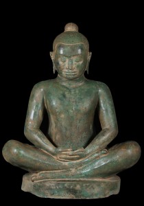 Cambodian King Jayavarman VII Statue 37"