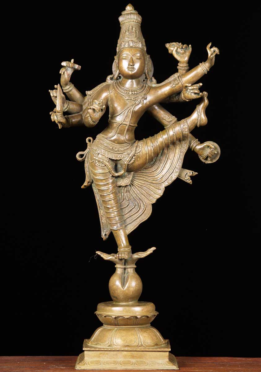 Bronze Vishnu statue as the brahimn, dwarf avatar Vamana