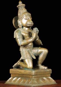 Bronze Hanuman statue friend of lord Rama