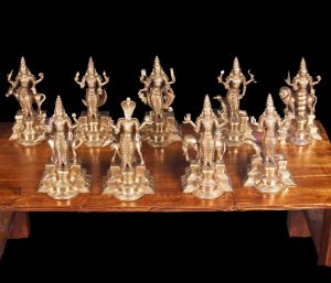 Bronze Navagraha set Bronze Navagraha set of Statues