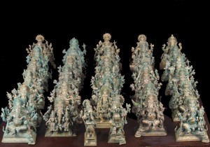 Bronze set of the 32 forms of Ganesh Bronze set of the 32 forms of Ganesh