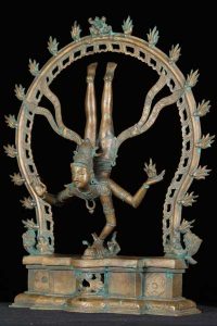 ganga and shiva Bronze Shiva statue descending to the earth with Ganga