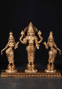 Surya with consorts