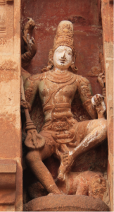 Sculpture of Kala Samhara Shiva from Tanjore Temple, resembling the bronze icon at Thirukkadaiyur