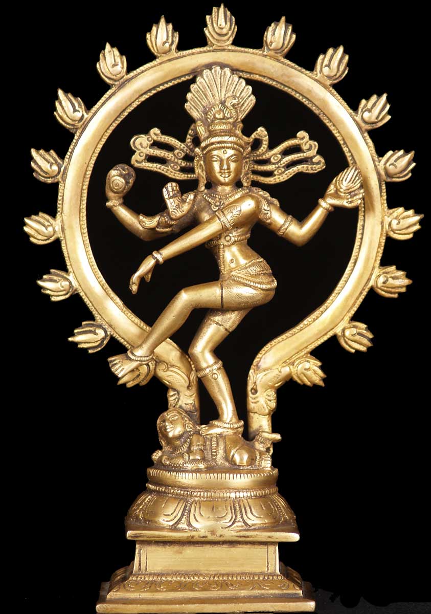 Brass Dancing Shiva as Nataraja 10"