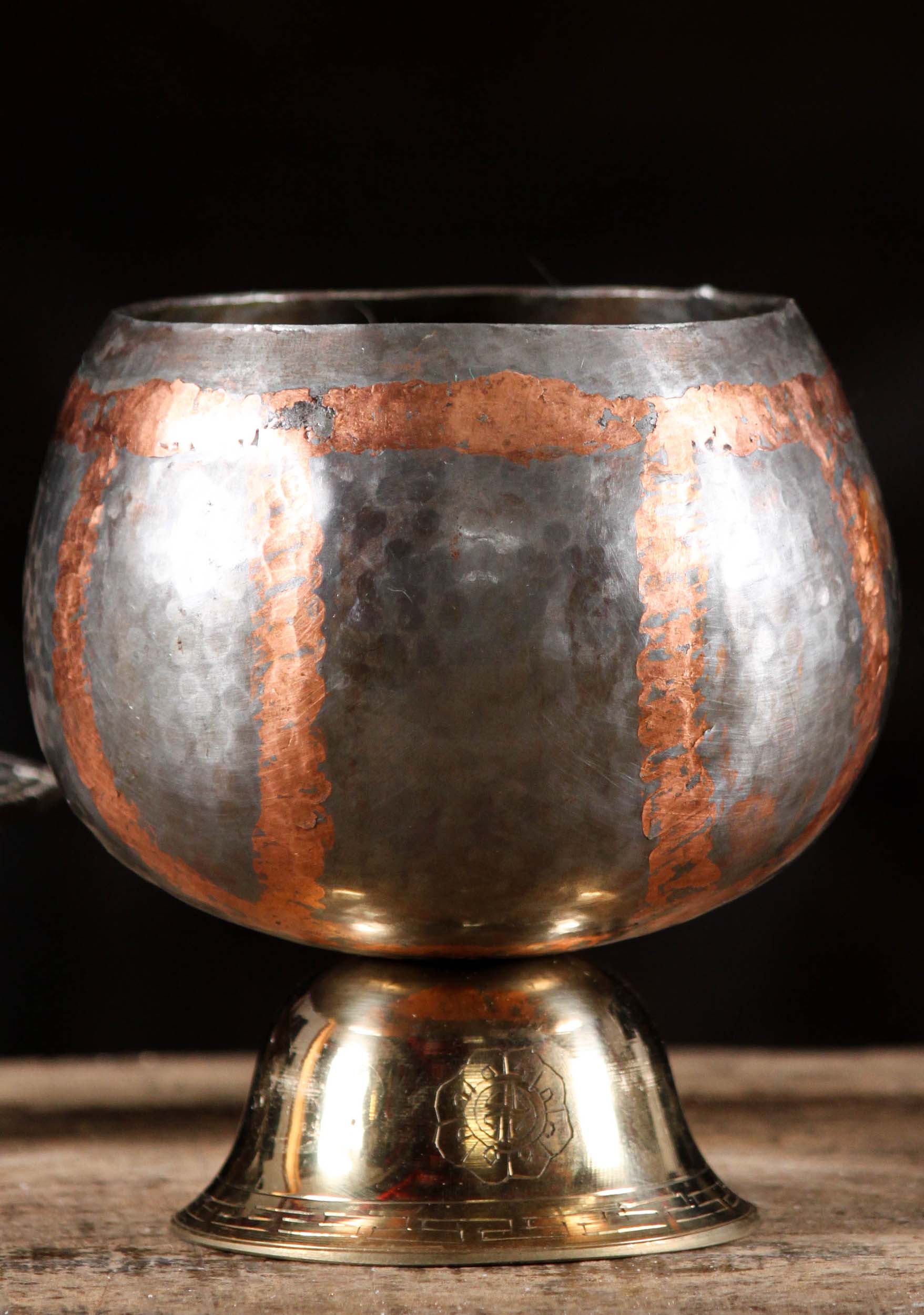 Small Buddhist Monk Copper Alms Bowl 6"