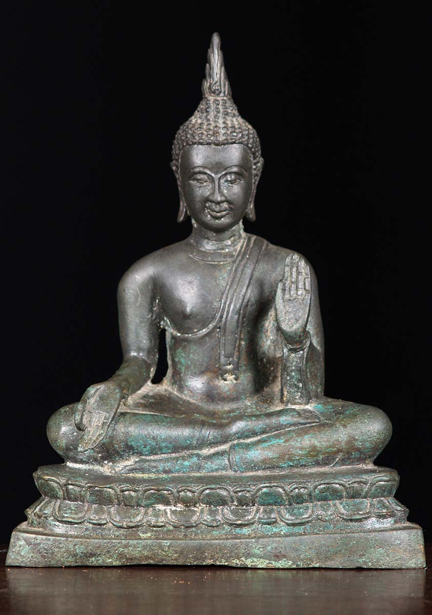 Vitarka & Abhaya Mudra Buddha Statue 9"