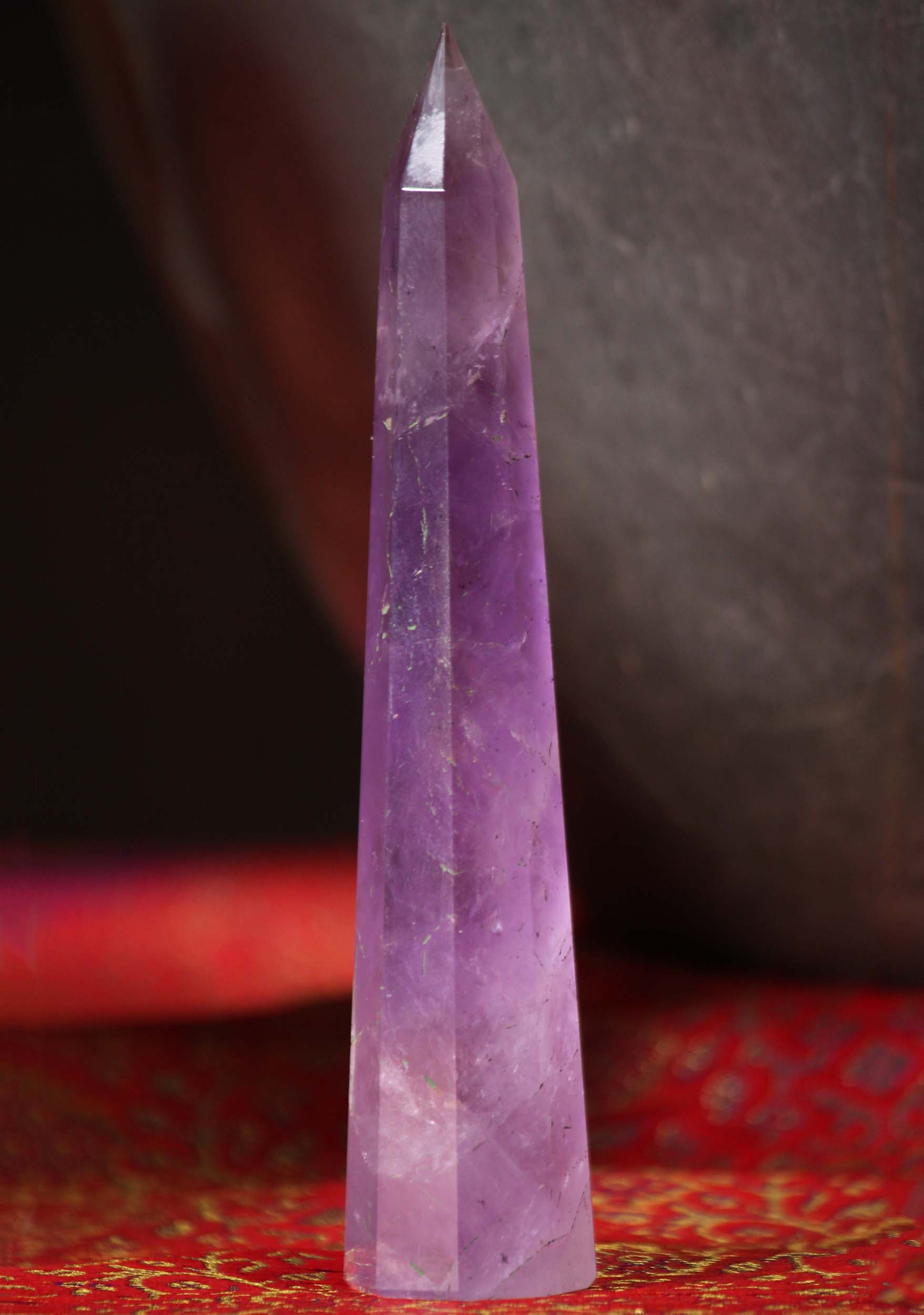 Amethyst Crystal Tower Obelisk Medium 4"
