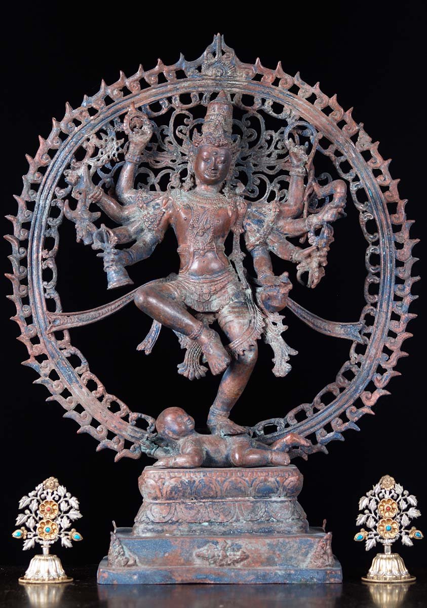 SOLD Brass Dancing Shiva Statue as Lord Nataraja 26