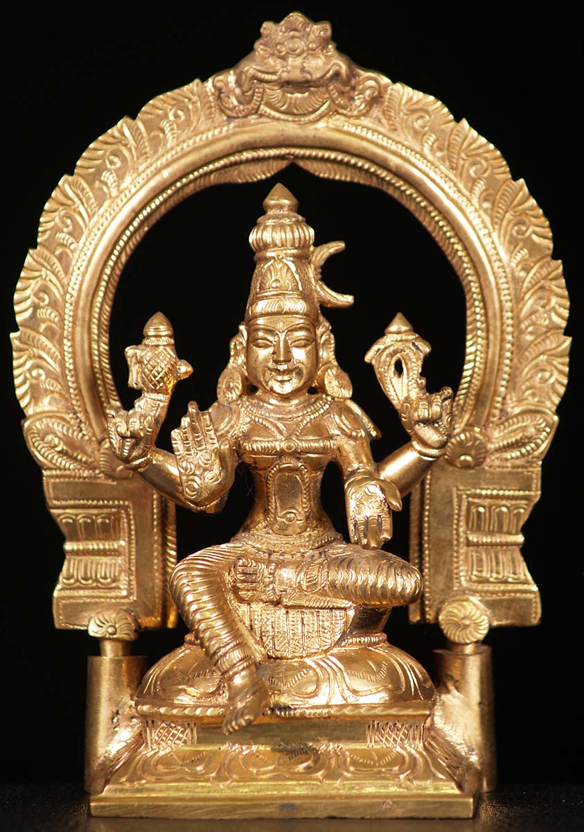 Bronze Bhavneshwari Statue 7"