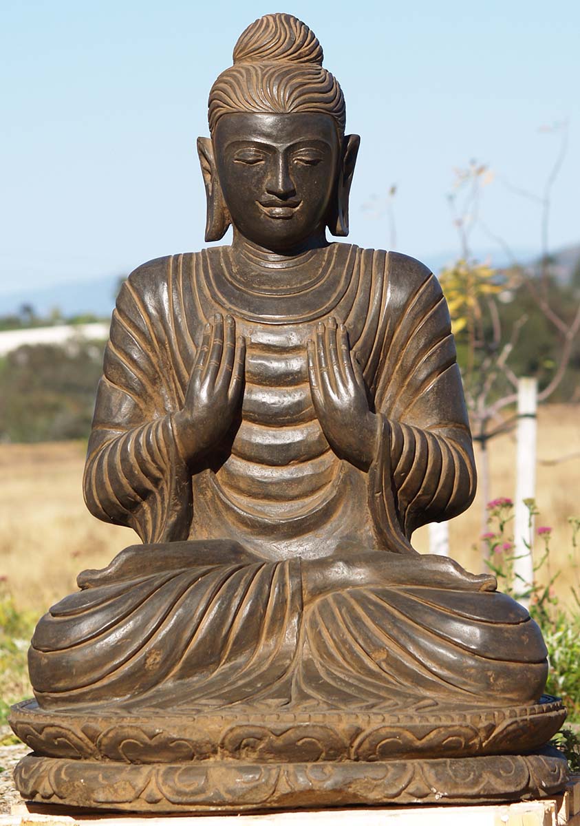Stone Gandhara Buddha Statue 36.5"
