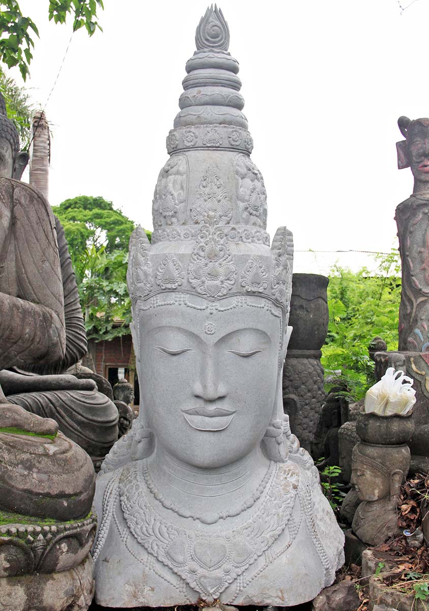 Large Stone Shiva Head 96"