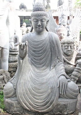 Meditating Japanese Buddha Statue 5.5