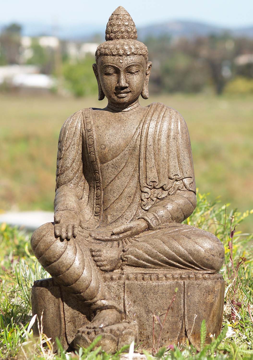 SOLD Stone Varada Mudra Buddha Statue 24