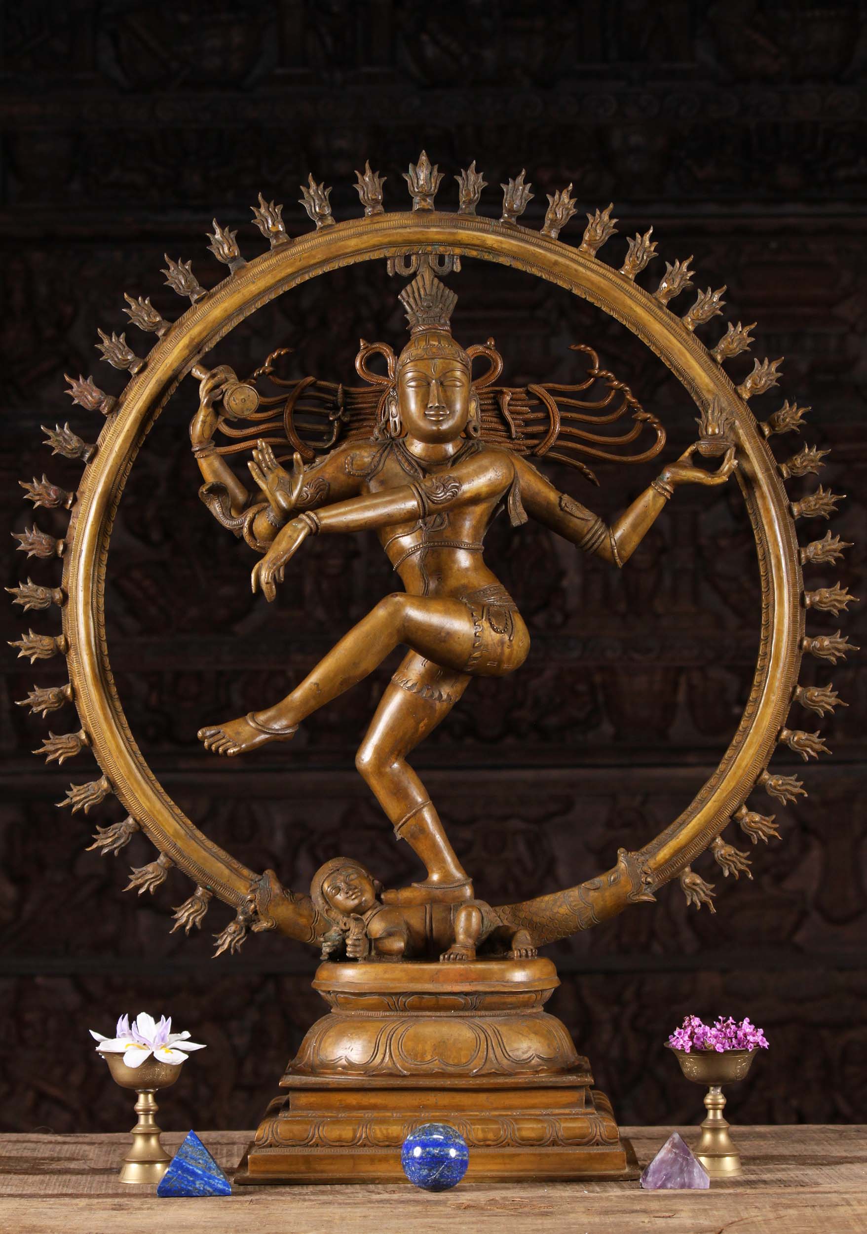 Lord Nataraja Bronze Statue with Classic Arch 31"