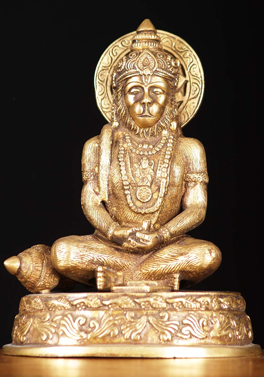 Meditating Hanuman Monkey 7"