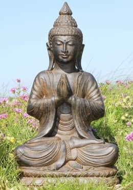 SOLD Stone Varada Mudra Buddha Statue 24