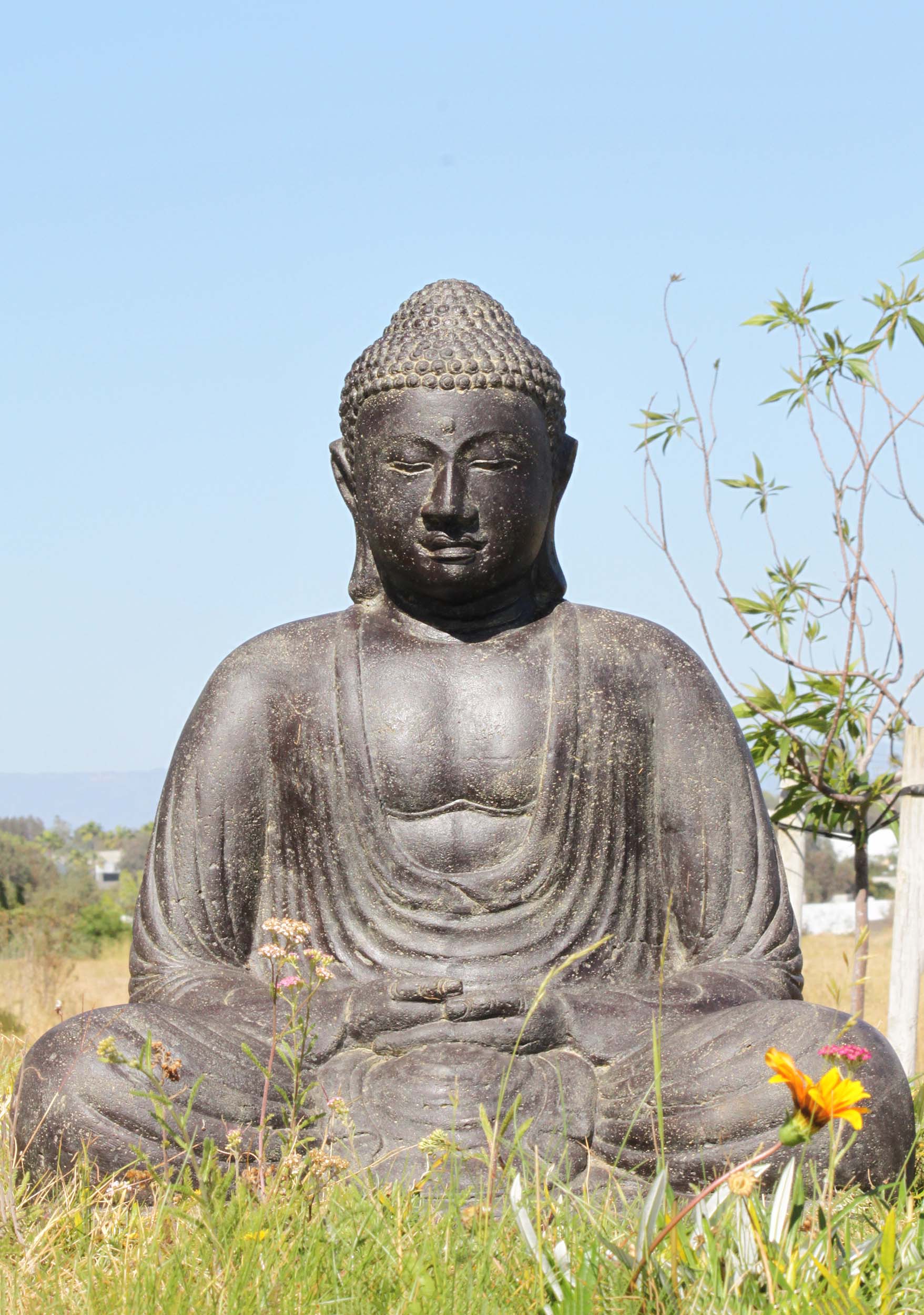 PREORDER Fountain of Japanese Style Kamakura Amitabha Buddha Perfect Outdoors in any Garden 32"
