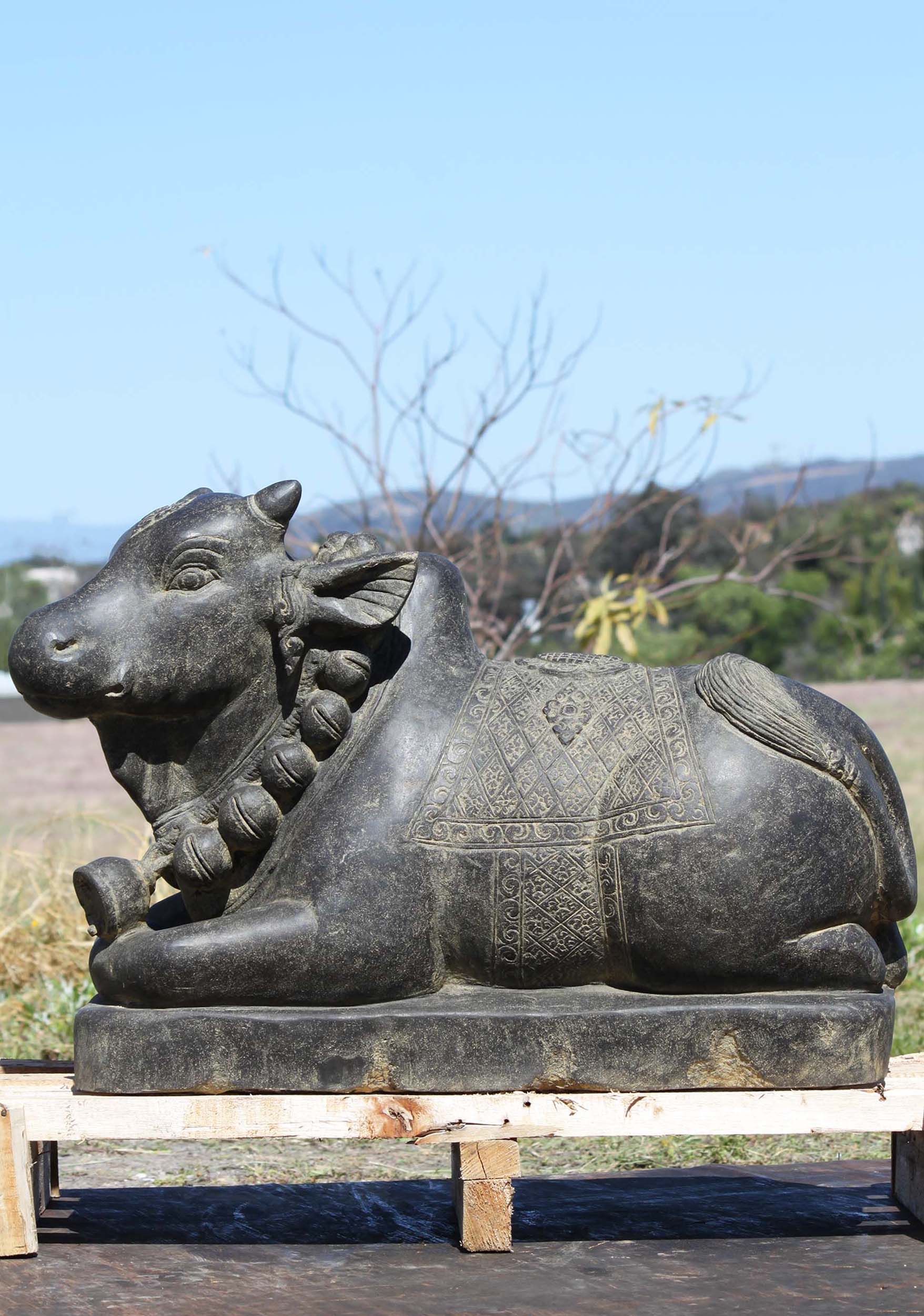Stone Statue of Shiva's Bull, Nandi 21"