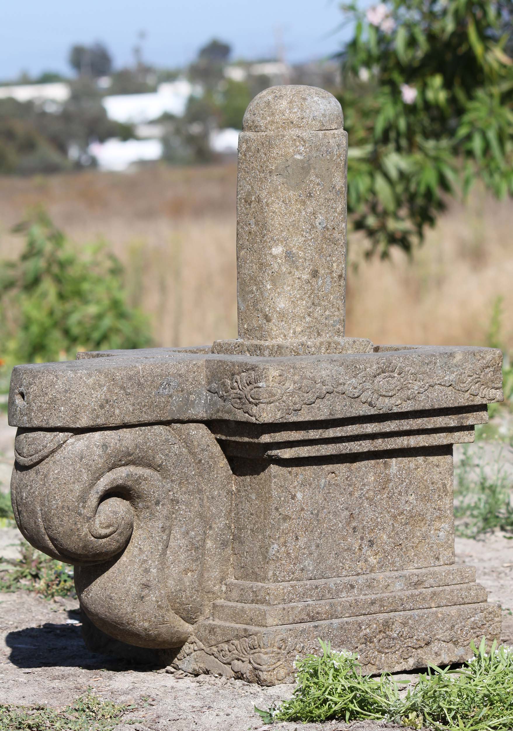 Stone Garden Shiva Lingam Sculpture 25"