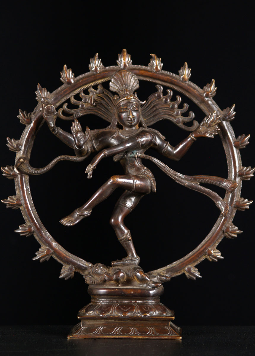 Brass Shiva Nataraja Statue 11"