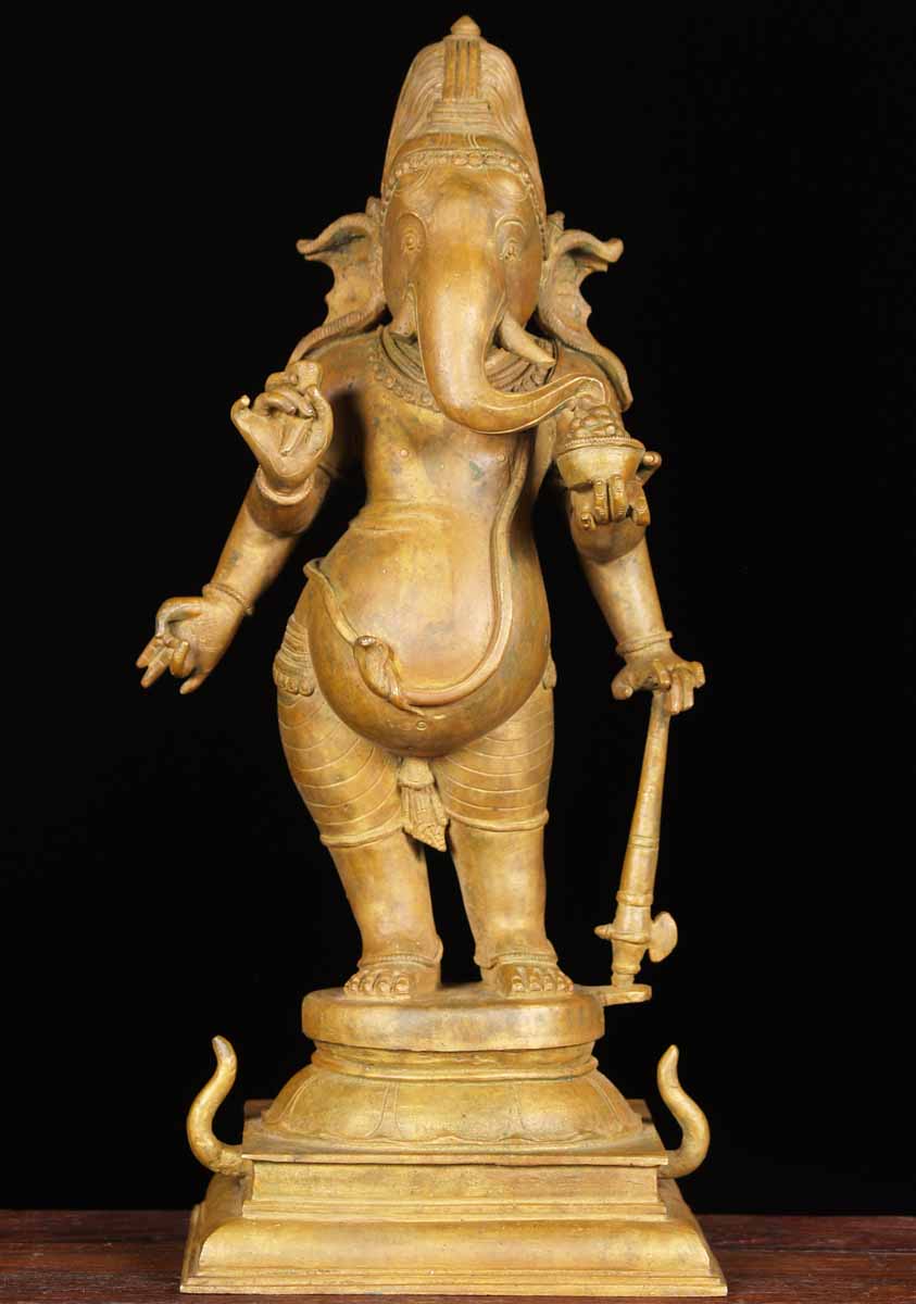 Bronze Thiruvannarkaval Ganesh 18"