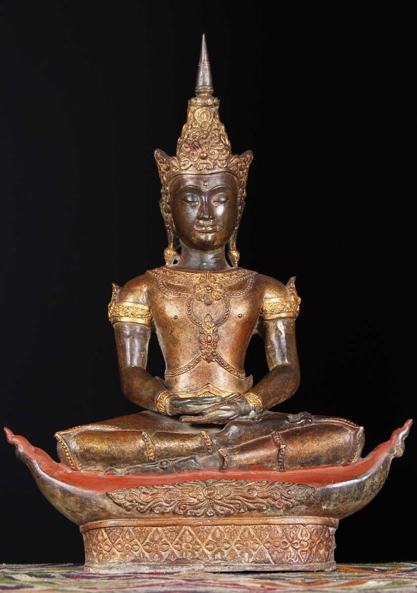 Royal Thai Buddha Statue on Boat 22"