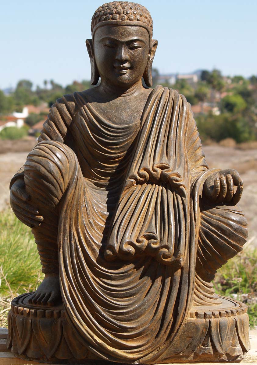 Stone Stunning Garden Buddha 32"