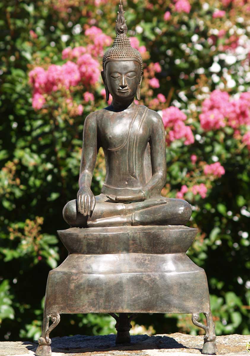Brass Uttong Buddha Statue 30"
