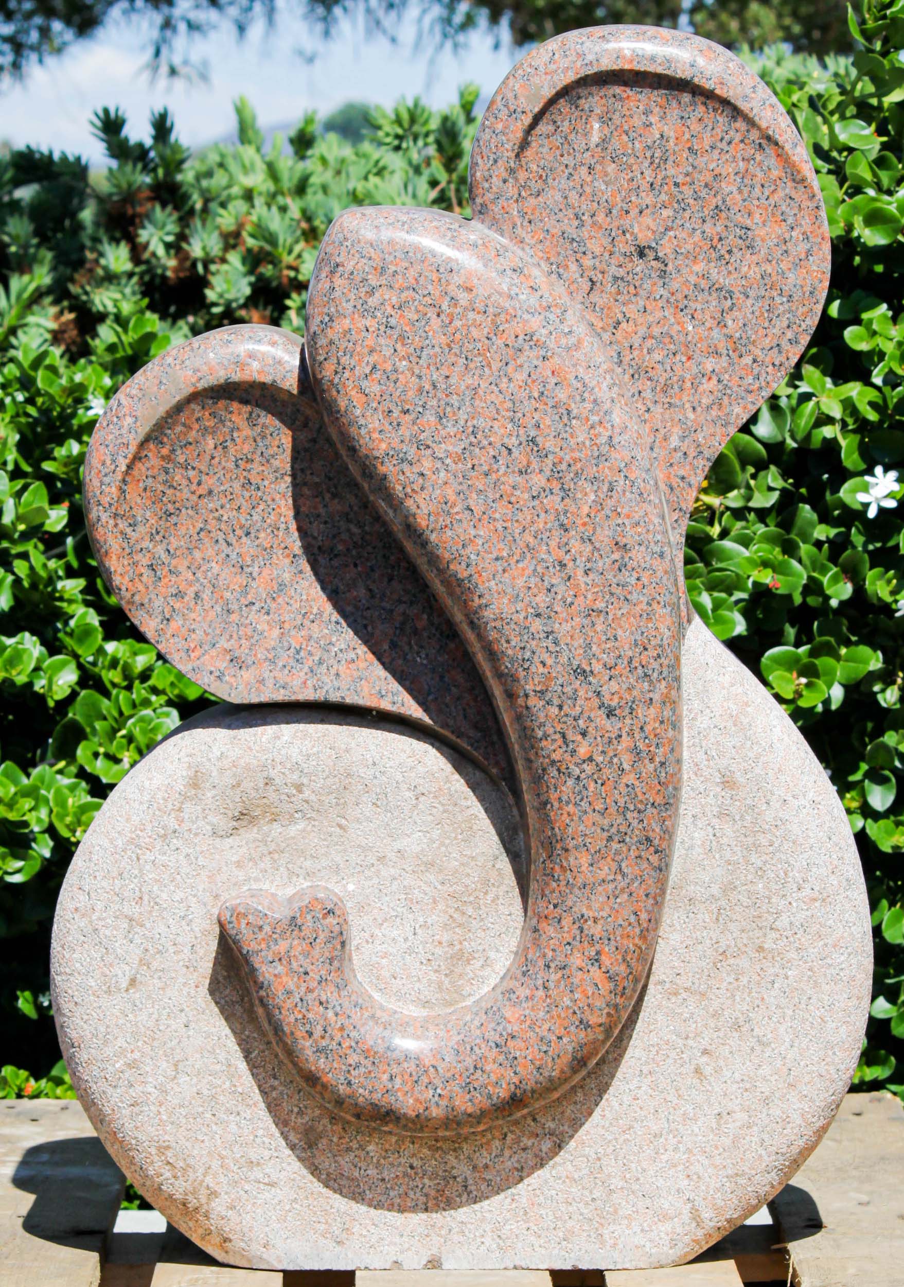 Red Granite Modern Ganesh 36"