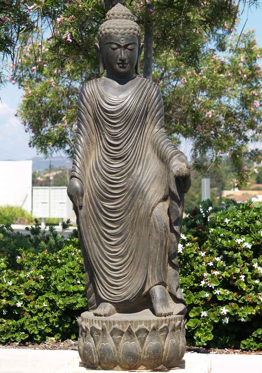 Stone Garden Buddha Statue 66"