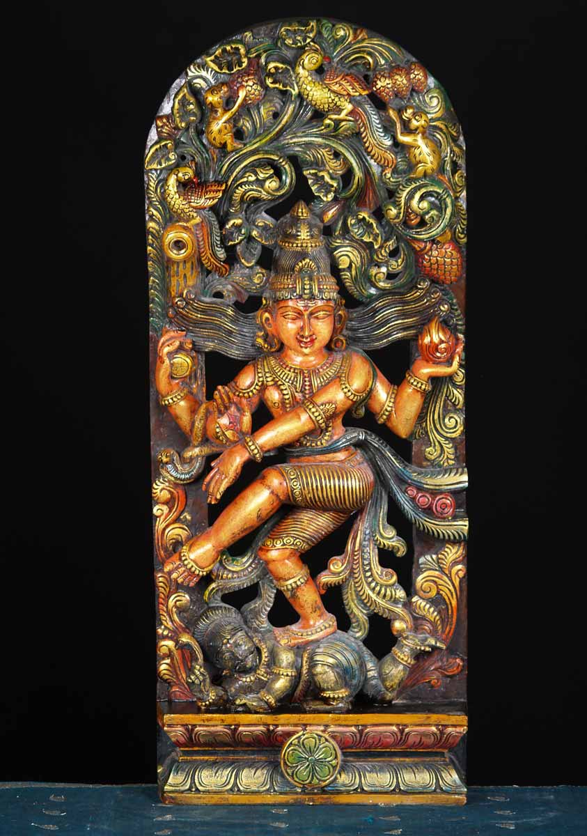 Wooden Dancing Nataraja Statue 36"
