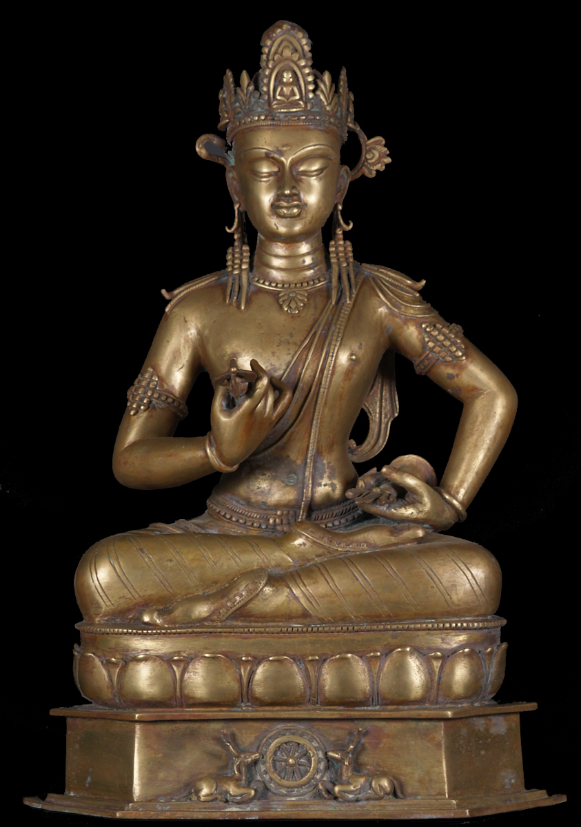 Bronze Comilla Buddha Statue 21"