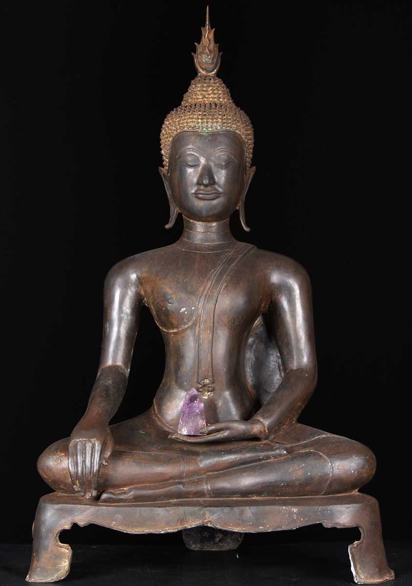 Uttong Buddha on Unique Base 34"