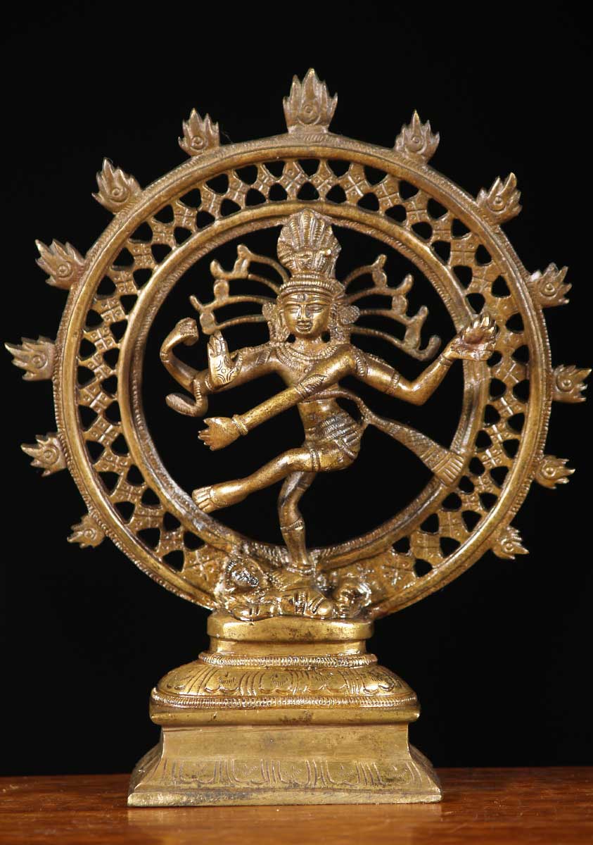 Brass Small Nataraja Statue 8.5"